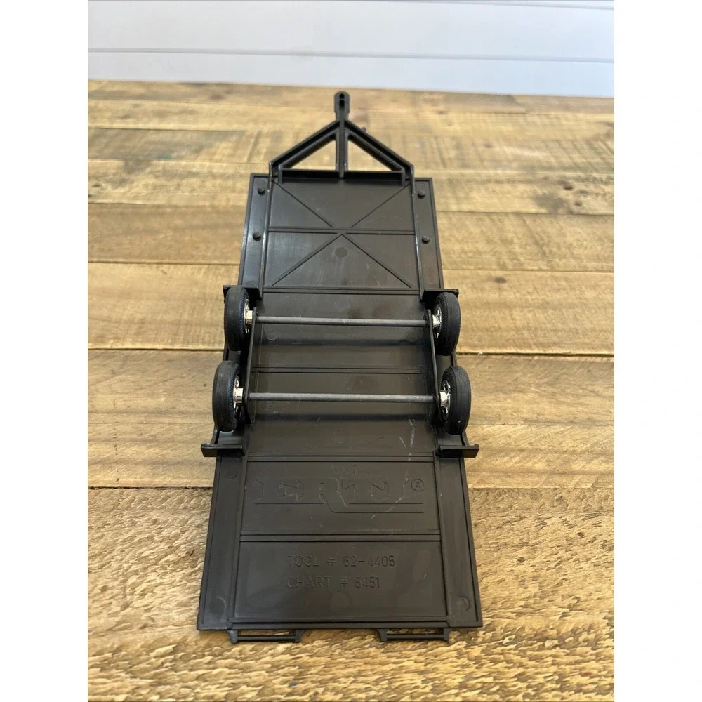 Vintage Ertl Flatbed Motorbooks Trailer Black RARE Tool # 62-4405 Chart # 5451